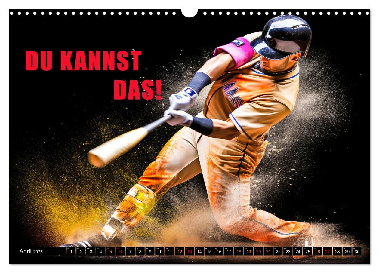 Bild: 9783383862311 | Baseball und Motivation (Wandkalender 2025 DIN A3 quer), CALVENDO...