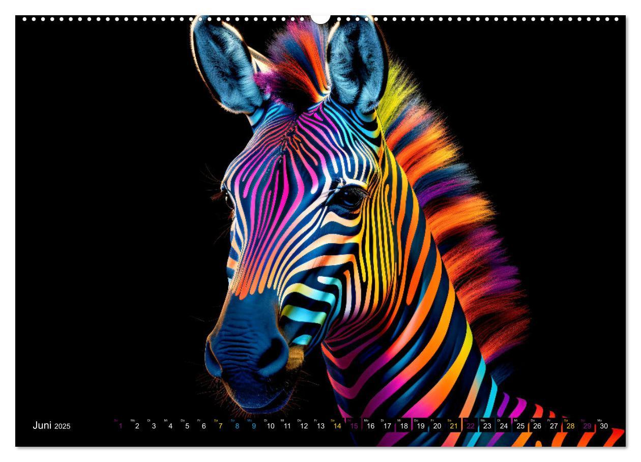 Bild: 9783457146200 | ZEBRAS - Modern Art (hochwertiger Premium Wandkalender 2025 DIN A2...