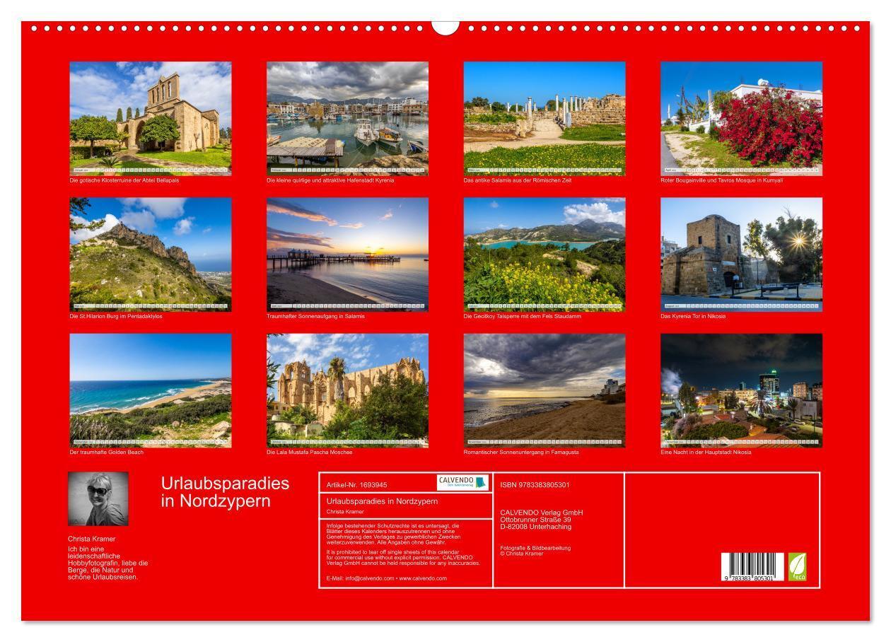 Bild: 9783383805301 | Urlaubsparadies in Nordzypern (Wandkalender 2025 DIN A2 quer),...