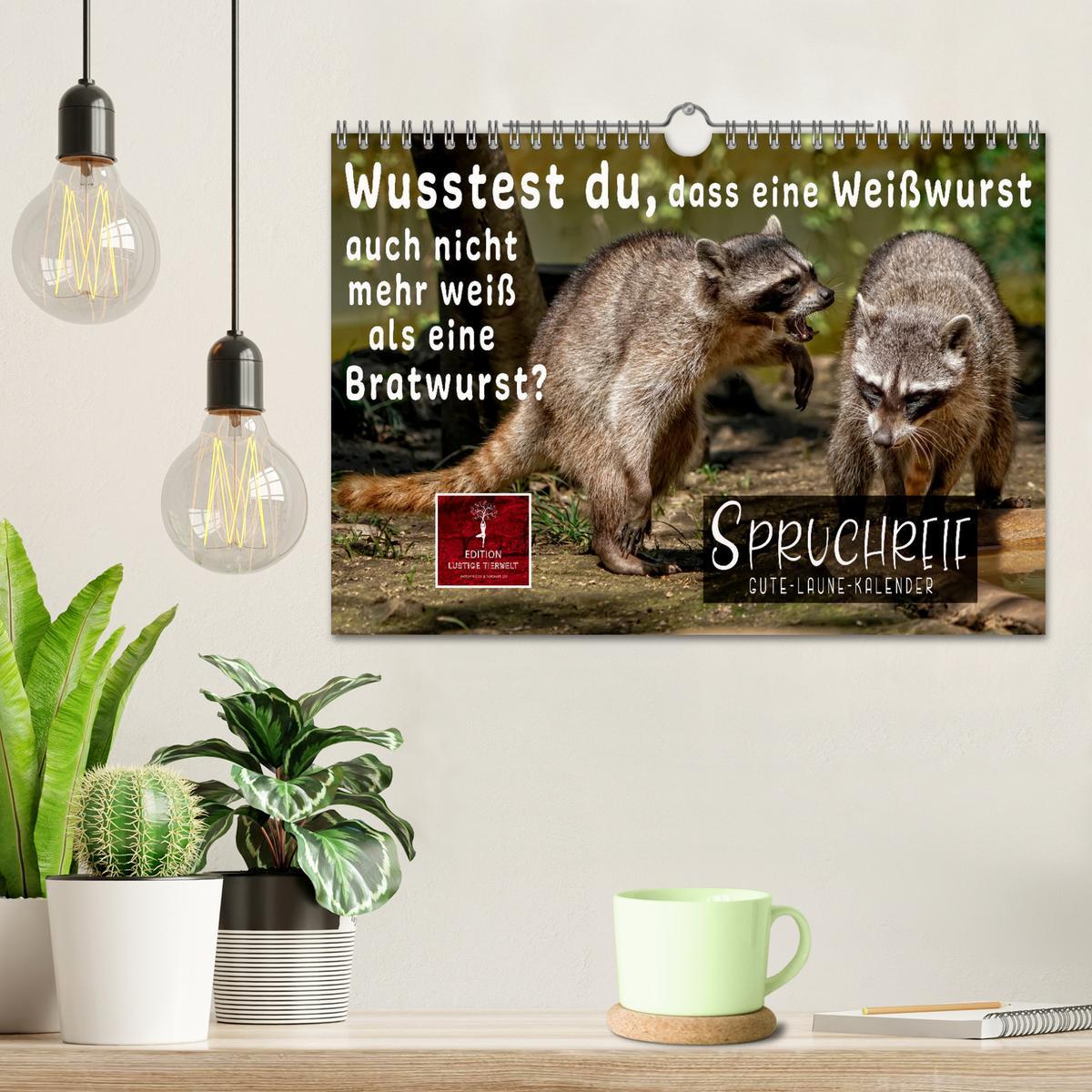 Bild: 9783435088669 | Spruchreif - Gute-Laune-Kalender (Wandkalender 2025 DIN A4 quer),...