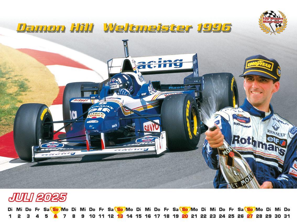 Bild: 9783948794804 | Best of F1 Weltmeister der 90iger Kalender 2025 | Frank Pommer | 2025