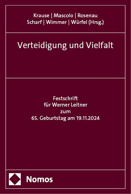 Cover: 9783756024469 | Verteidigung und Vielfalt | Daniel M. Krause (u. a.) | Buch | 956 S.