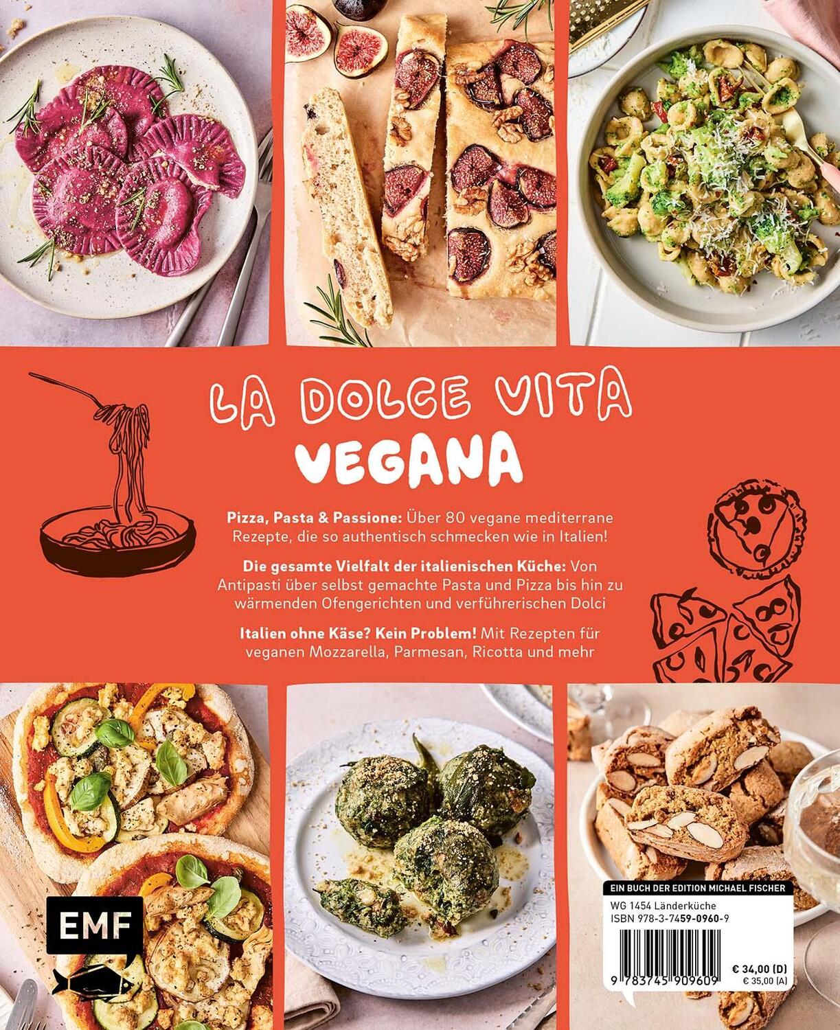 Rückseite: 9783745909609 | Veganissimo - Das vegane Italien-Kochbuch | Maria Panzer (u. a.)