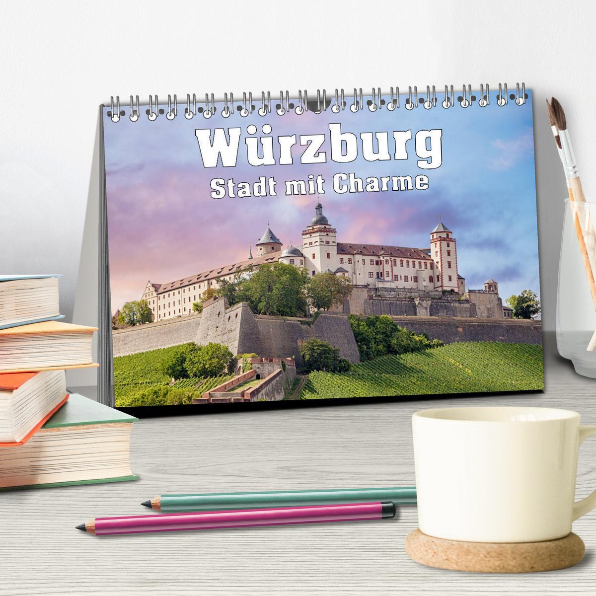 Bild: 9783435205479 | Würzburg - Stadt mit Charme (Tischkalender 2025 DIN A5 quer),...