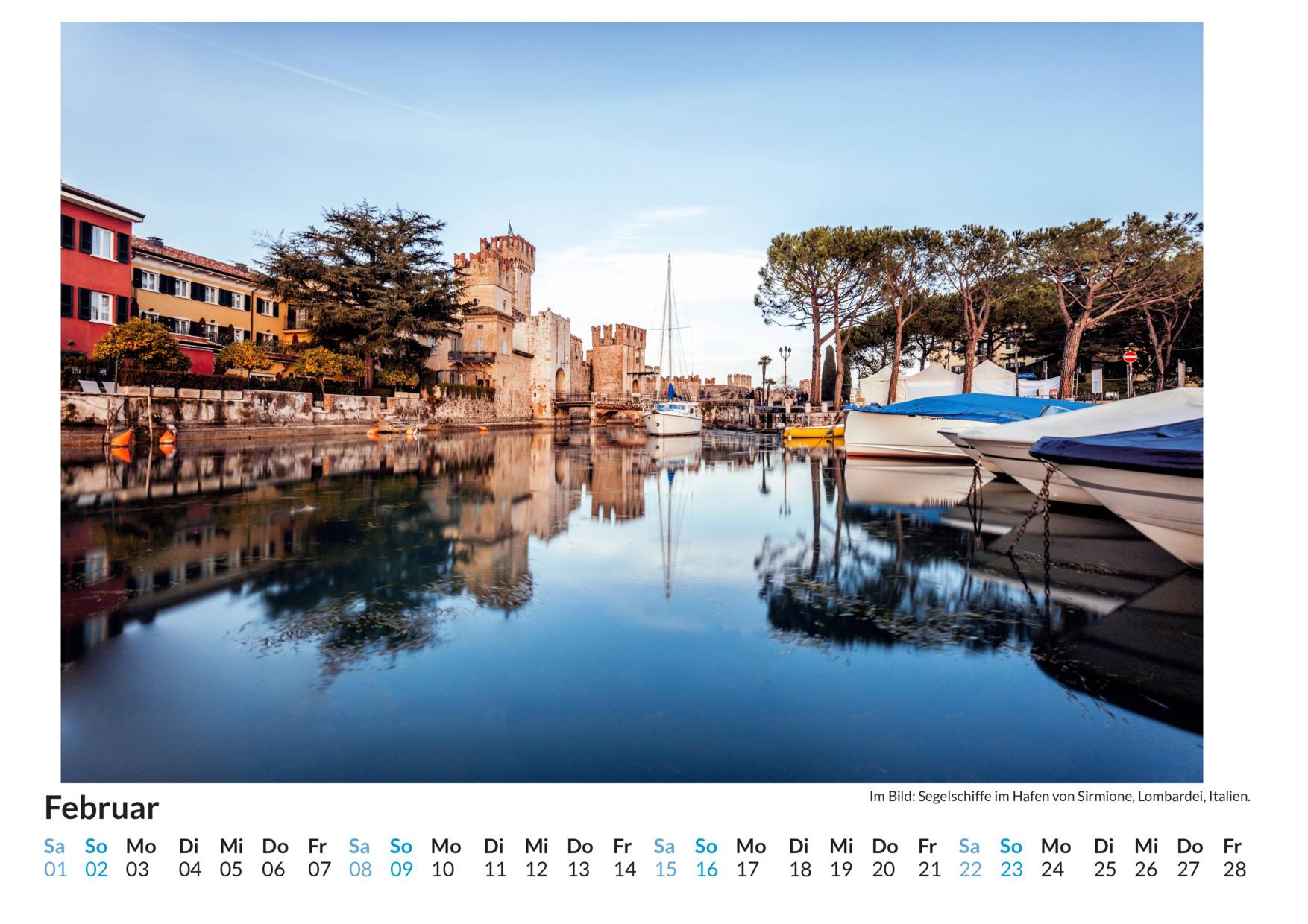 Bild: 9783759122551 | Gardasee - (Wandkalender 2025, Kalender DIN A4 quer, Monatskalender...