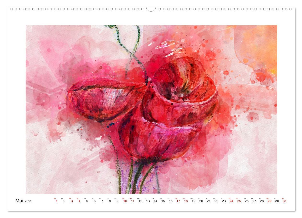 Bild: 9783383977060 | Blüten &amp; Blumen Aquarelle - Farbenfrohe Schönheiten (Wandkalender...