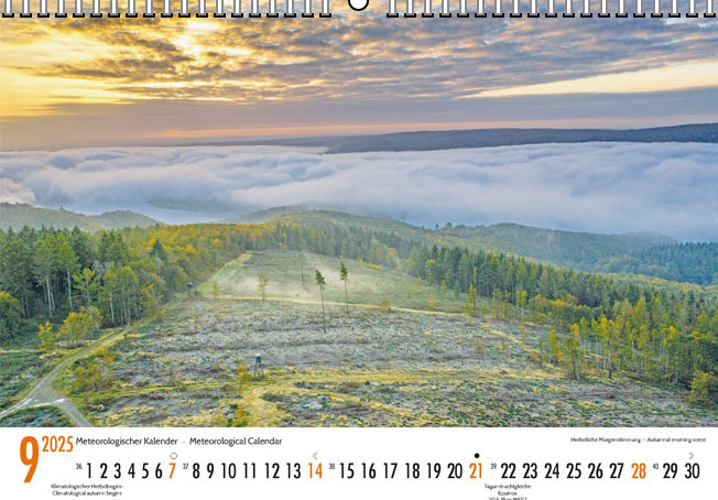 Bild: 9783443011796 | Meteorologischer Kalender 2025 Meteorological Calendar | Gesellschaft