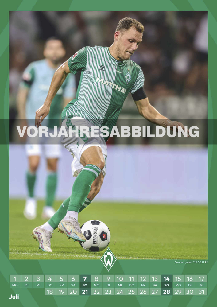 Bild: 4002725994493 | N NEUMANNVERLAGE - Werder Bremen 2025 Wandkalender, 29,7x42cm,...