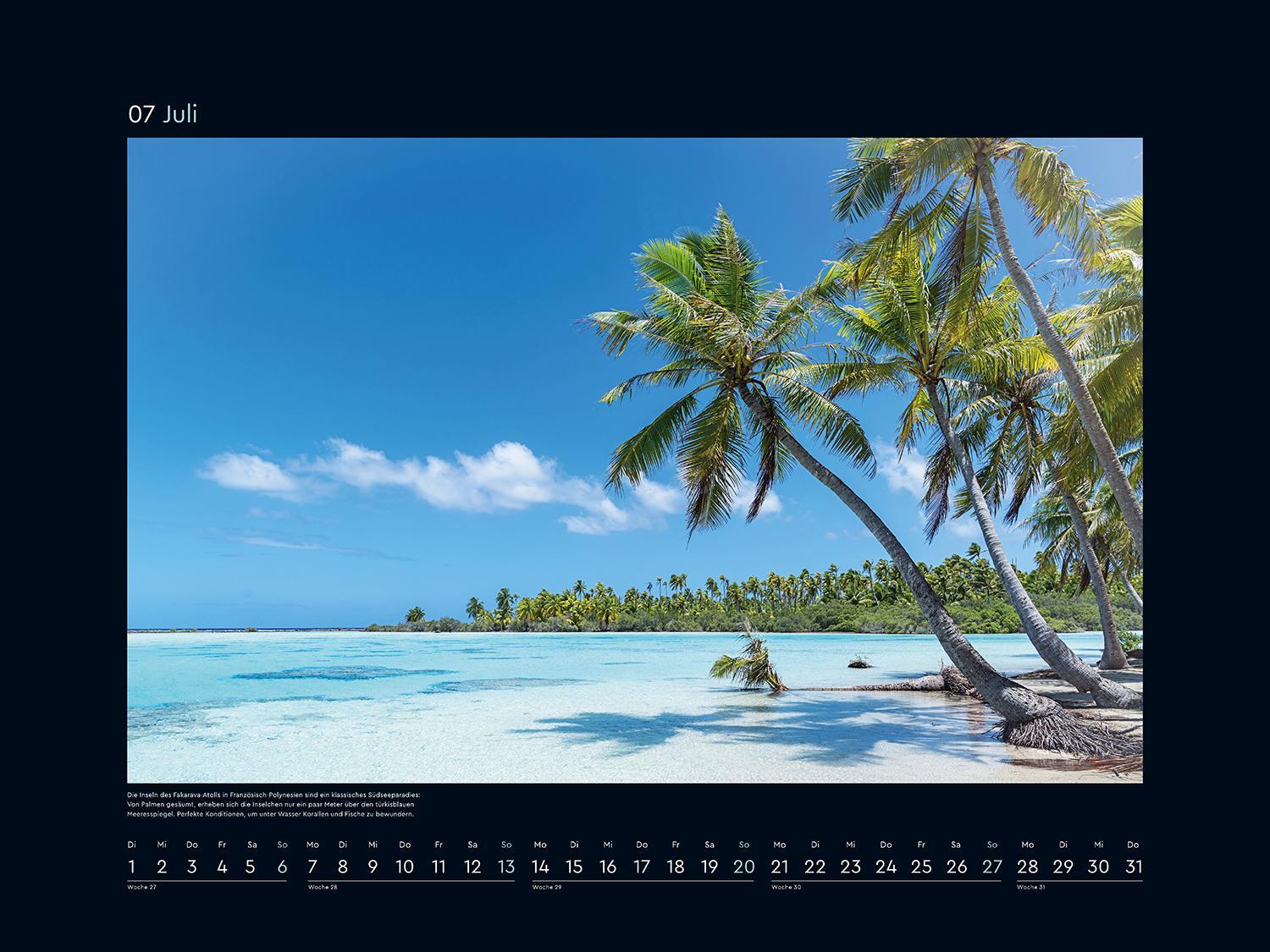 Bild: 9783965913554 | Trauminseln - KUNTH Wandkalender 2025 | Kalender | 14 S. | Deutsch