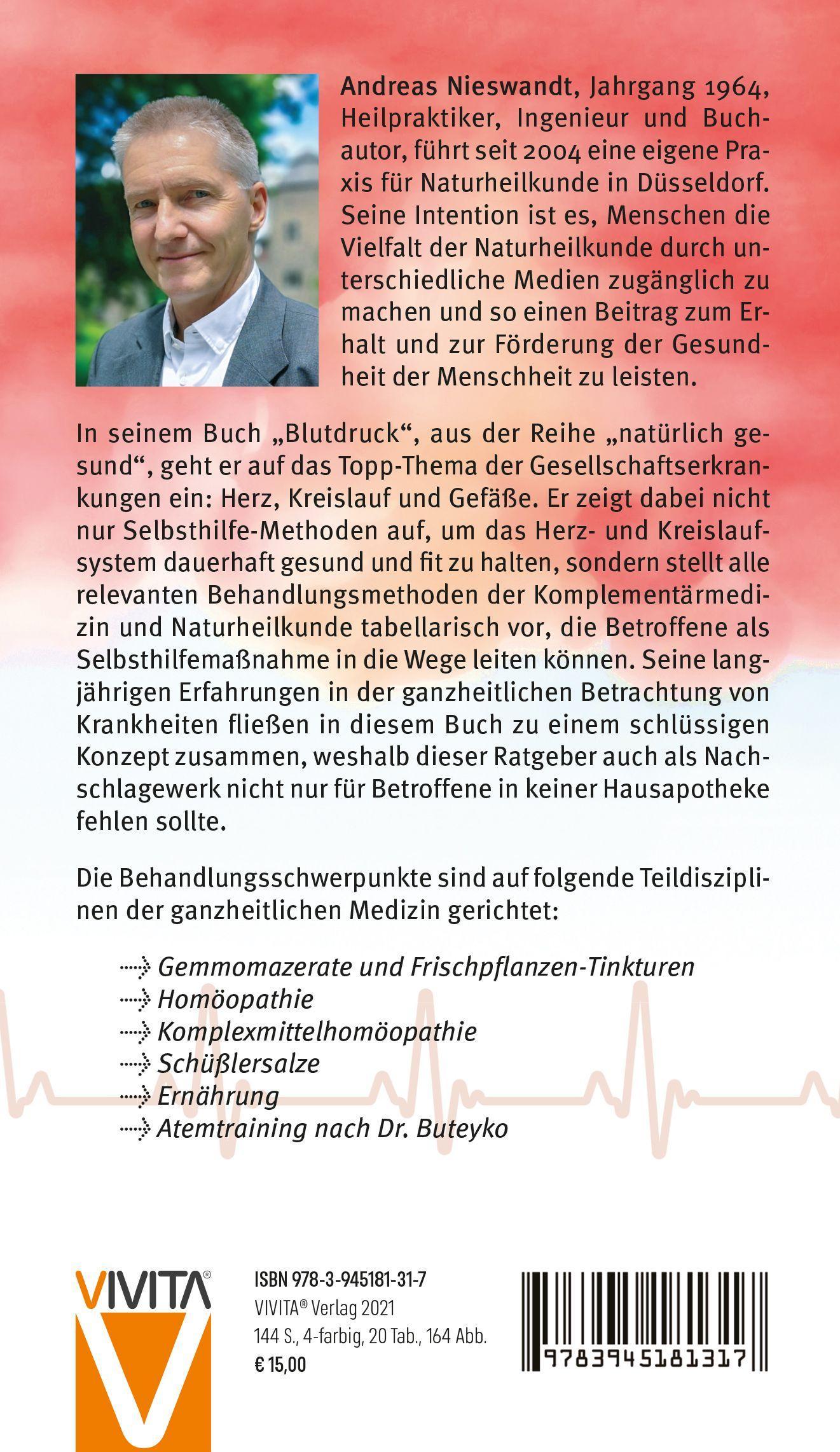 Bild: 9783945181317 | Blutdruck | Herz, Kreislauf und Gefäße | Andreas Nieswandt | Buch