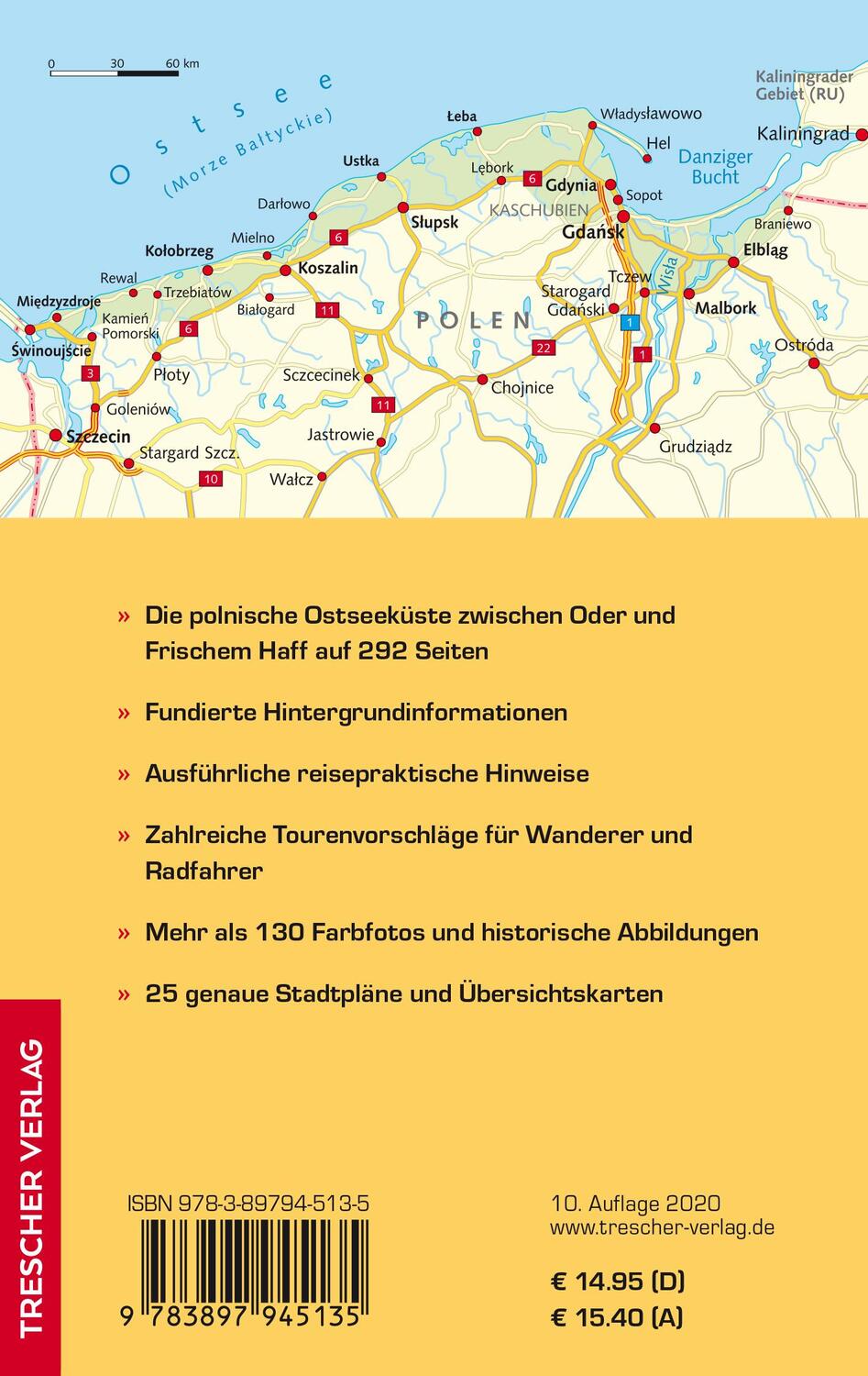 Rückseite: 9783897945135 | Reiseführer Polnische Ostseeküste | André Micklitza | Taschenbuch