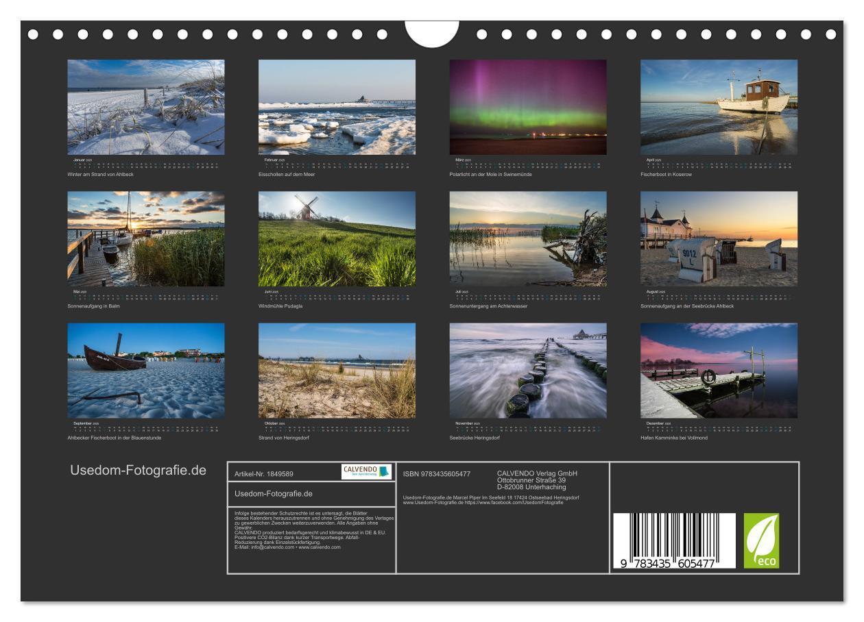 Bild: 9783435605477 | Usedom-Fotografie.de (Wandkalender 2025 DIN A4 quer), CALVENDO...