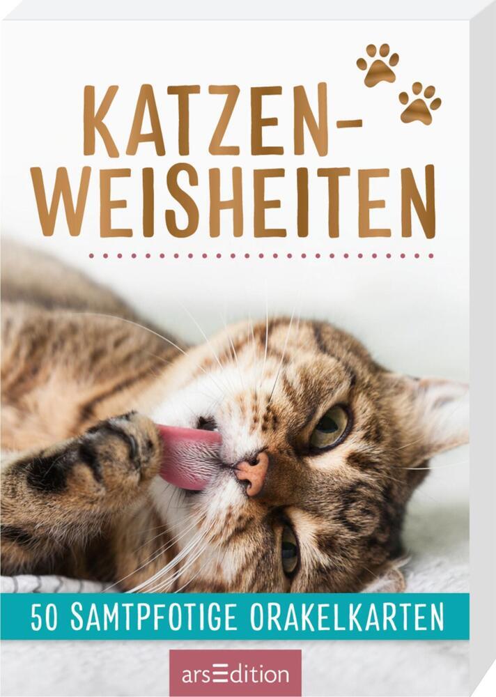 Cover: 9783845841564 | Katzenweisheiten | 50 samtpfotige Orakelkarten | Loseblatt | 51 S.