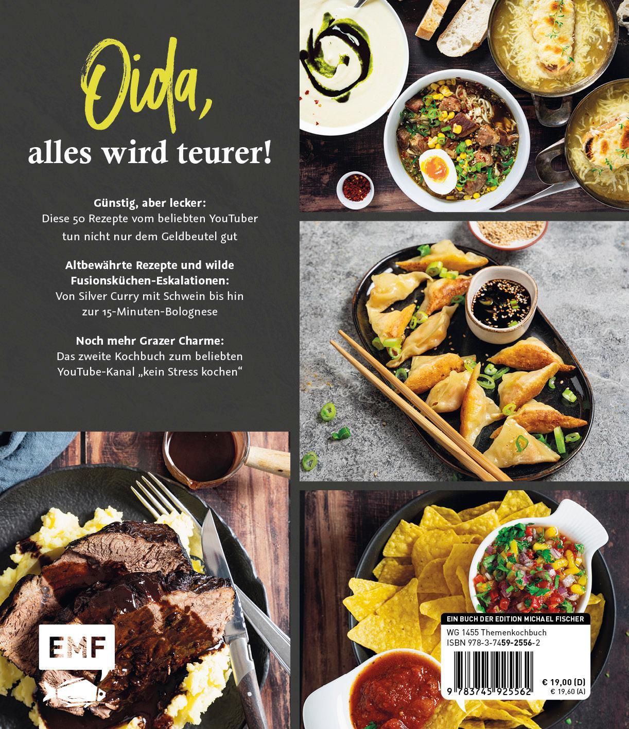 Rückseite: 9783745925562 | kein Stress günstig kochen | kein Stress kochen | Buch | 144 S. | 2024