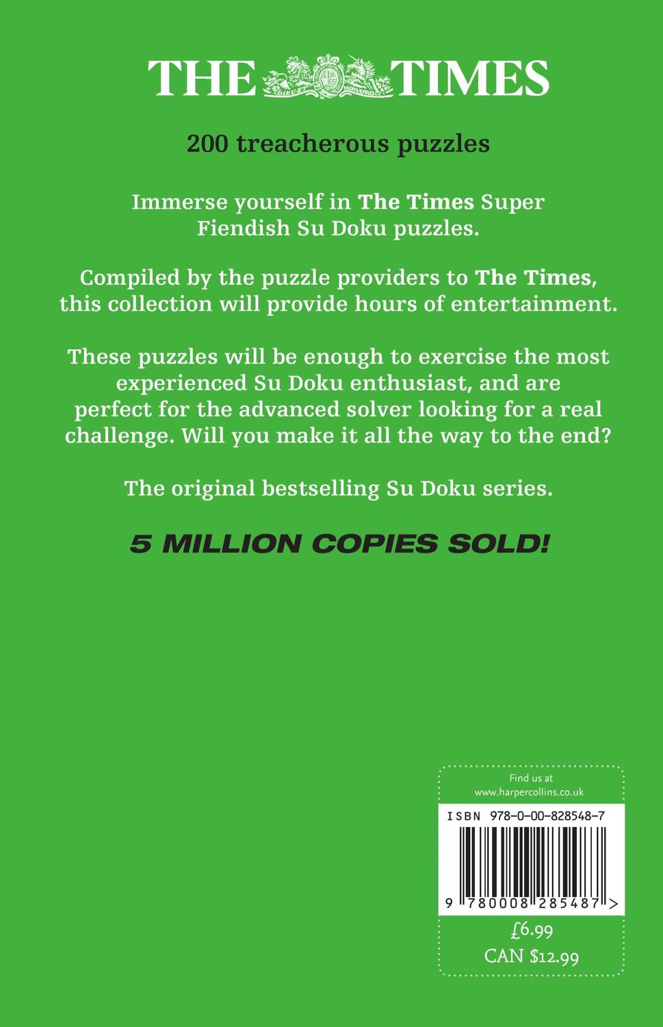 Rückseite: 9780008285487 | The Times Super Fiendish Su Doku Book 6 | The Times Mind Games | Buch