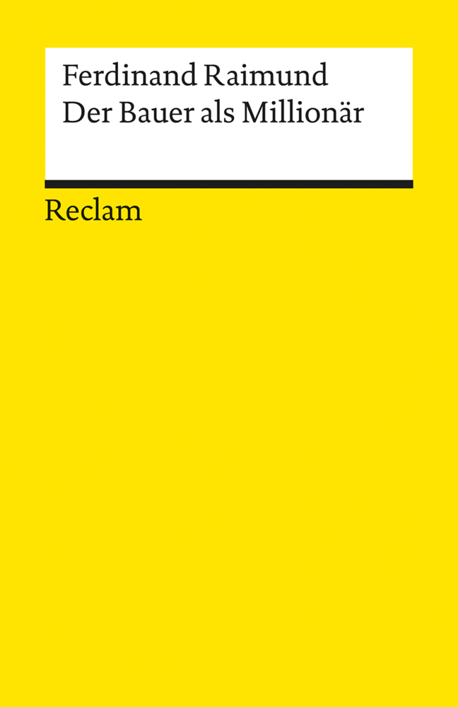 Cover: 9783150001202 | Das Mädchen aus der Feenwelt oder Der Bauer als Millionär | Raimund