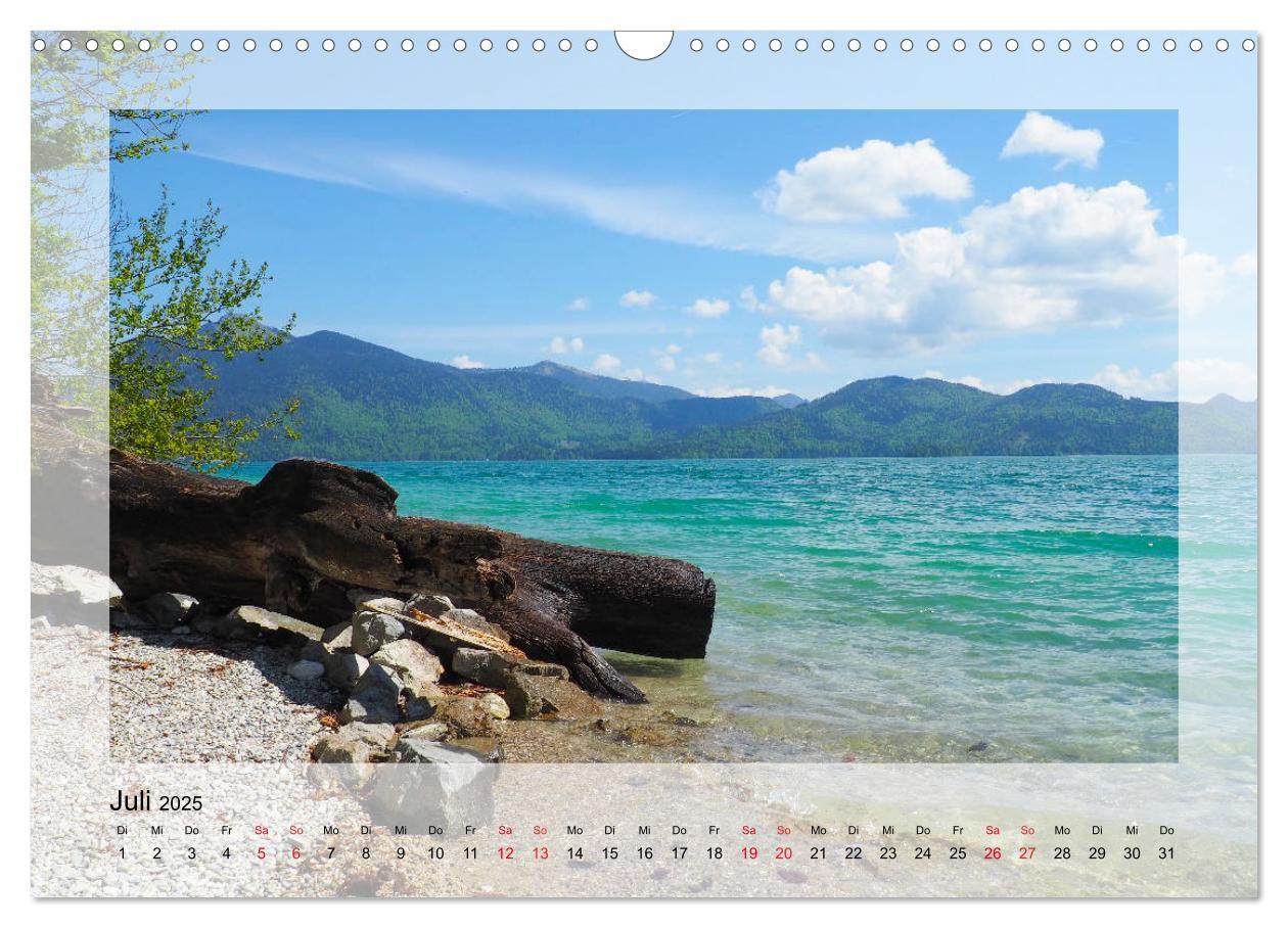 Bild: 9783435180295 | Walchensee (Wandkalender 2025 DIN A3 quer), CALVENDO Monatskalender