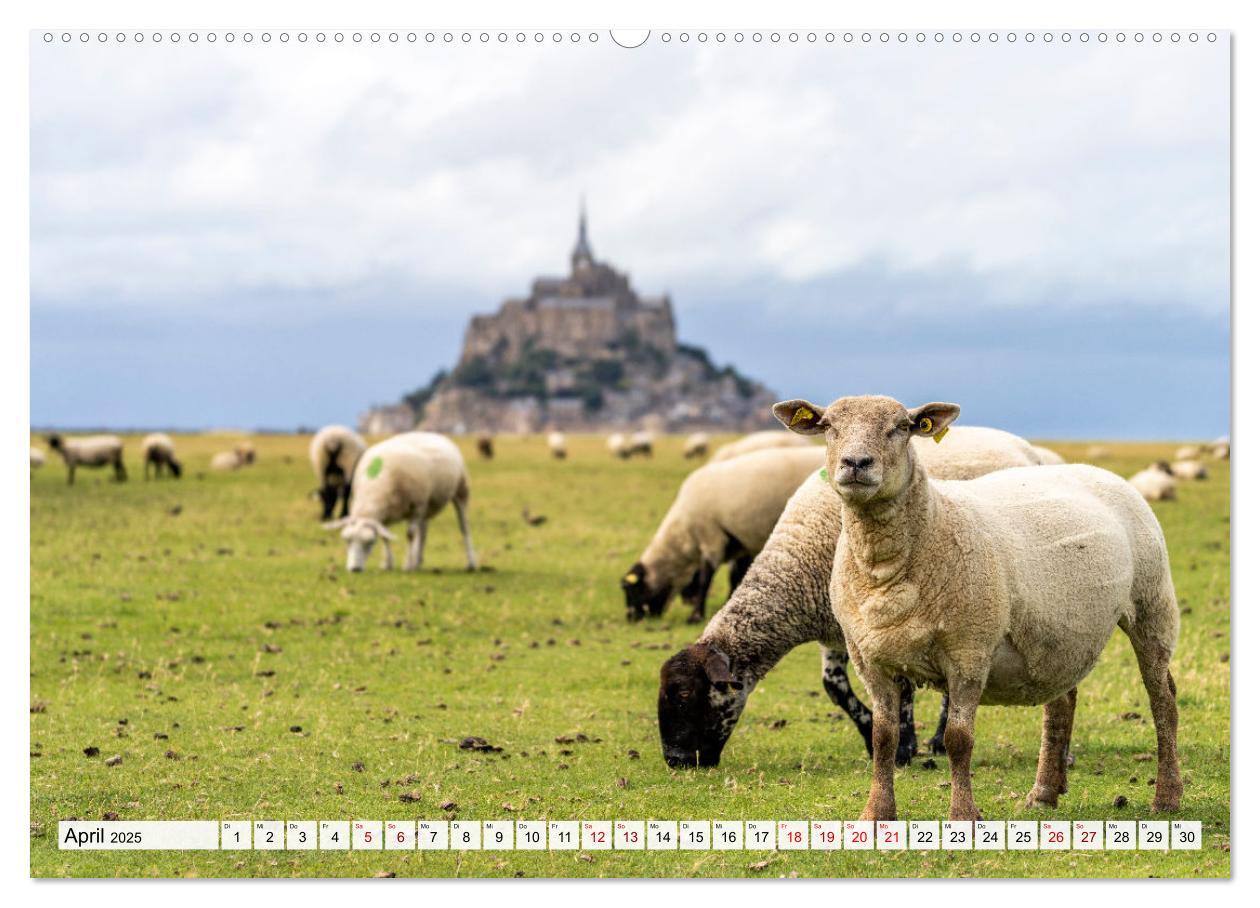 Bild: 9783383937576 | Welterbe Mont-Saint-Michel (Wandkalender 2025 DIN A2 quer),...