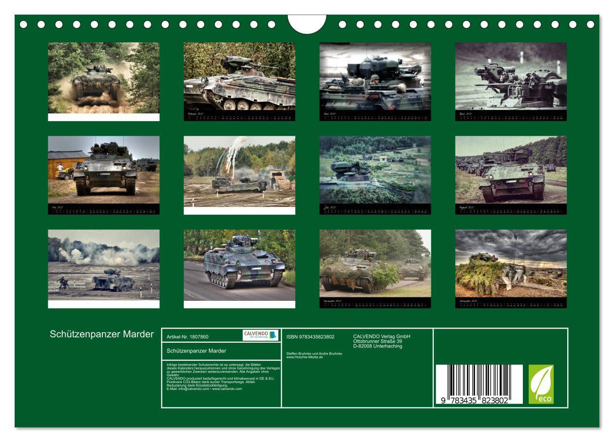 Bild: 9783435823802 | Schützenpanzer Marder (Wandkalender 2025 DIN A4 quer), CALVENDO...