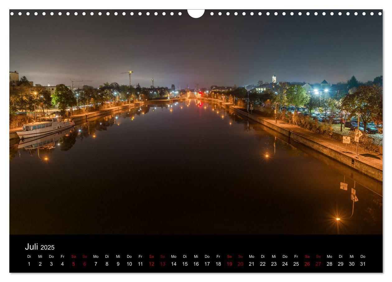 Bild: 9783435384143 | Regensburg bei Nacht (Wandkalender 2025 DIN A3 quer), CALVENDO...