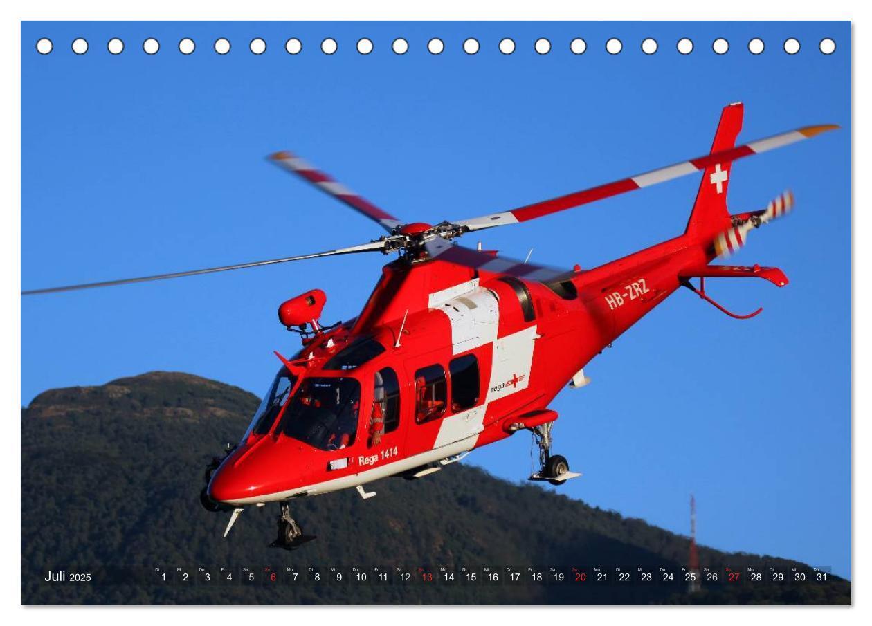 Bild: 9783435633708 | Helikopter in der Luft (Tischkalender 2025 DIN A5 quer), CALVENDO...