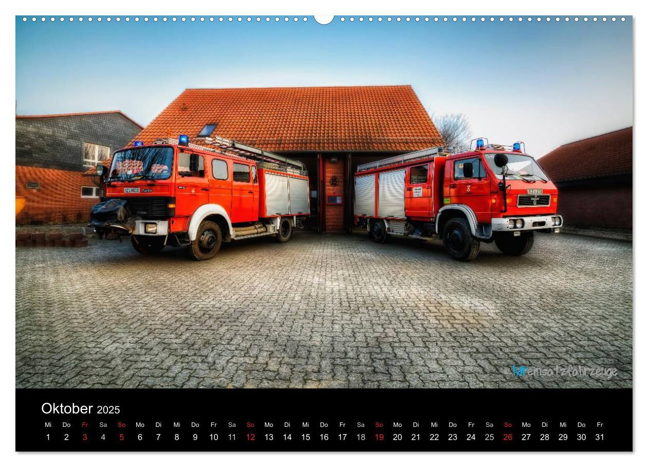 Bild: 9783435635641 | Einsatzfahrzeuge der Feuerwehr (Wandkalender 2025 DIN A2 quer),...