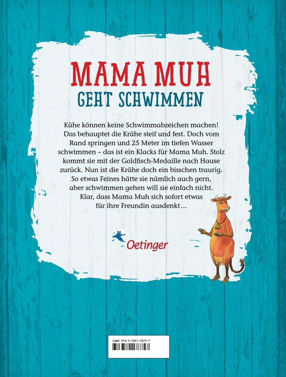 Rückseite: 9783789178757 | Mama Muh geht schwimmen | Jujja Wieslander | Buch | Mama Muh | 32 S.