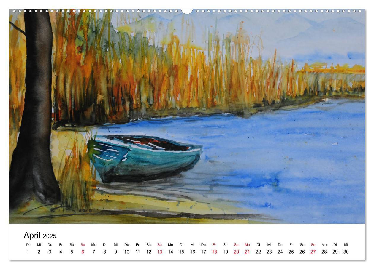 Bild: 9783435428229 | Landschafts-Aquarelle 2025 Roswita Ilona Baumann (Wandkalender 2025...