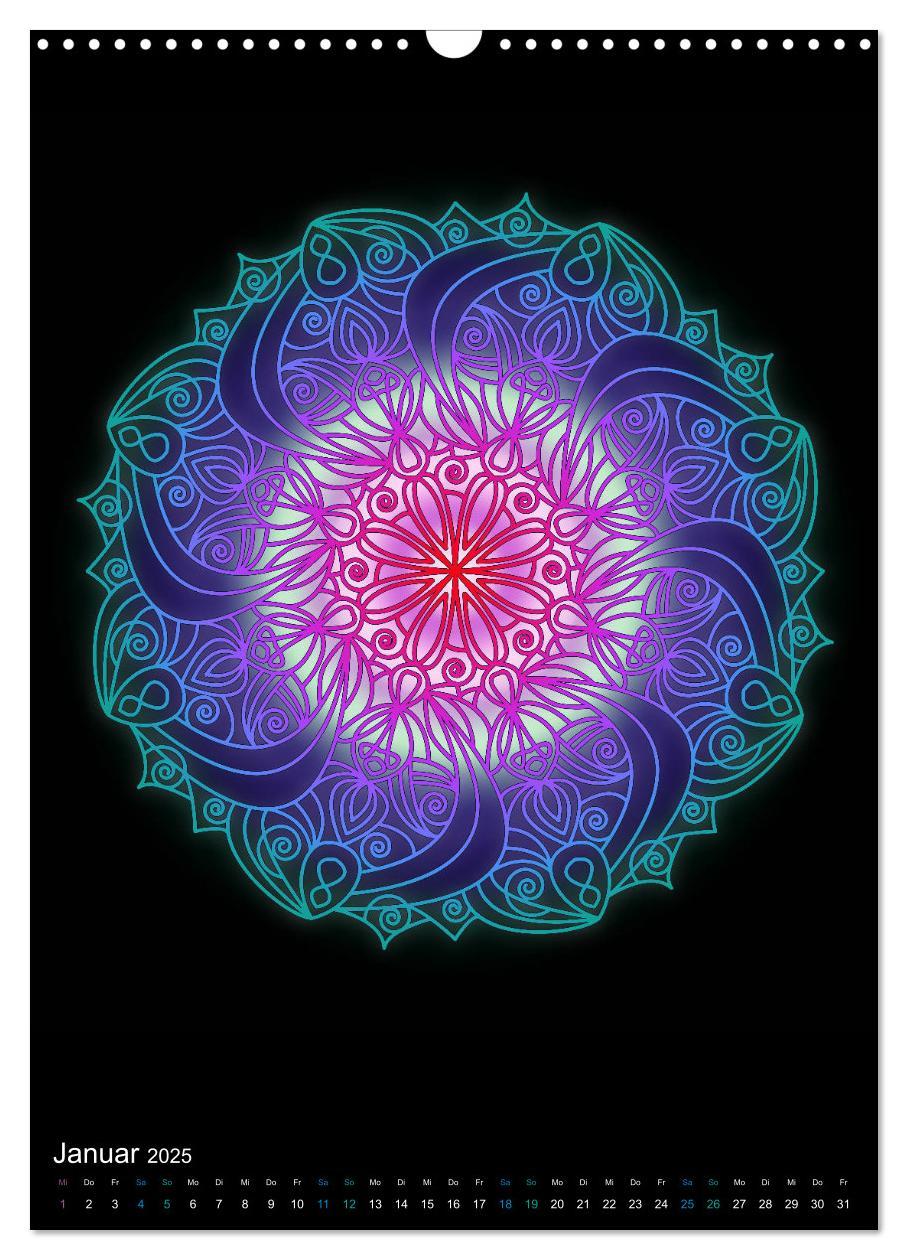 Bild: 9783435952793 | Mandala-Kalender 2025 (Wandkalender 2025 DIN A3 hoch), CALVENDO...