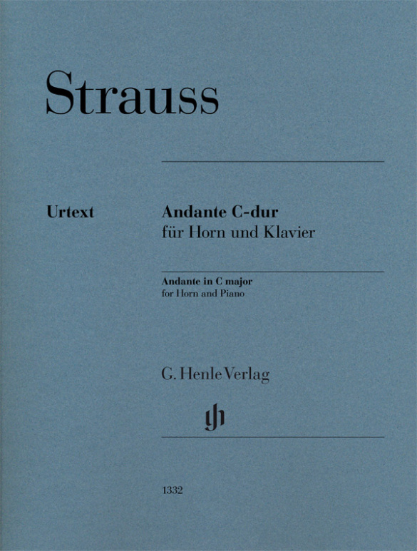 Cover: 9790201813325 | Andante in C major for Horn and Piano | Richard Strauss | Taschenbuch