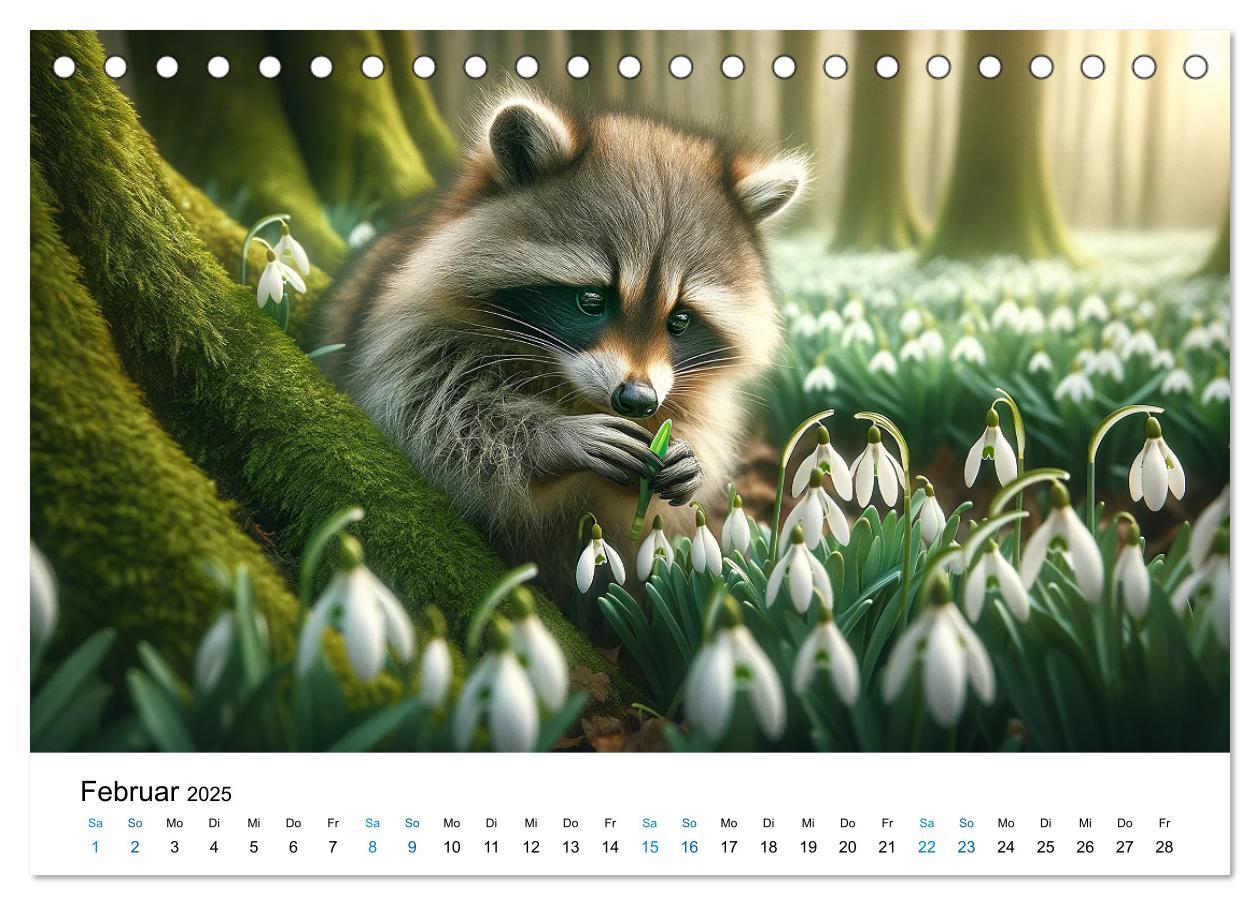 Bild: 9783383775383 | Lustige Waschbären (Tischkalender 2025 DIN A5 quer), CALVENDO...