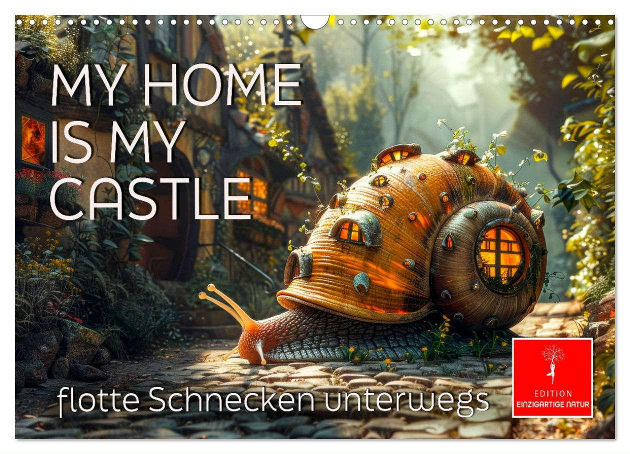 Cover: 9783383792588 | My home is my castle - flotte Schnecken unterwegs (Wandkalender...