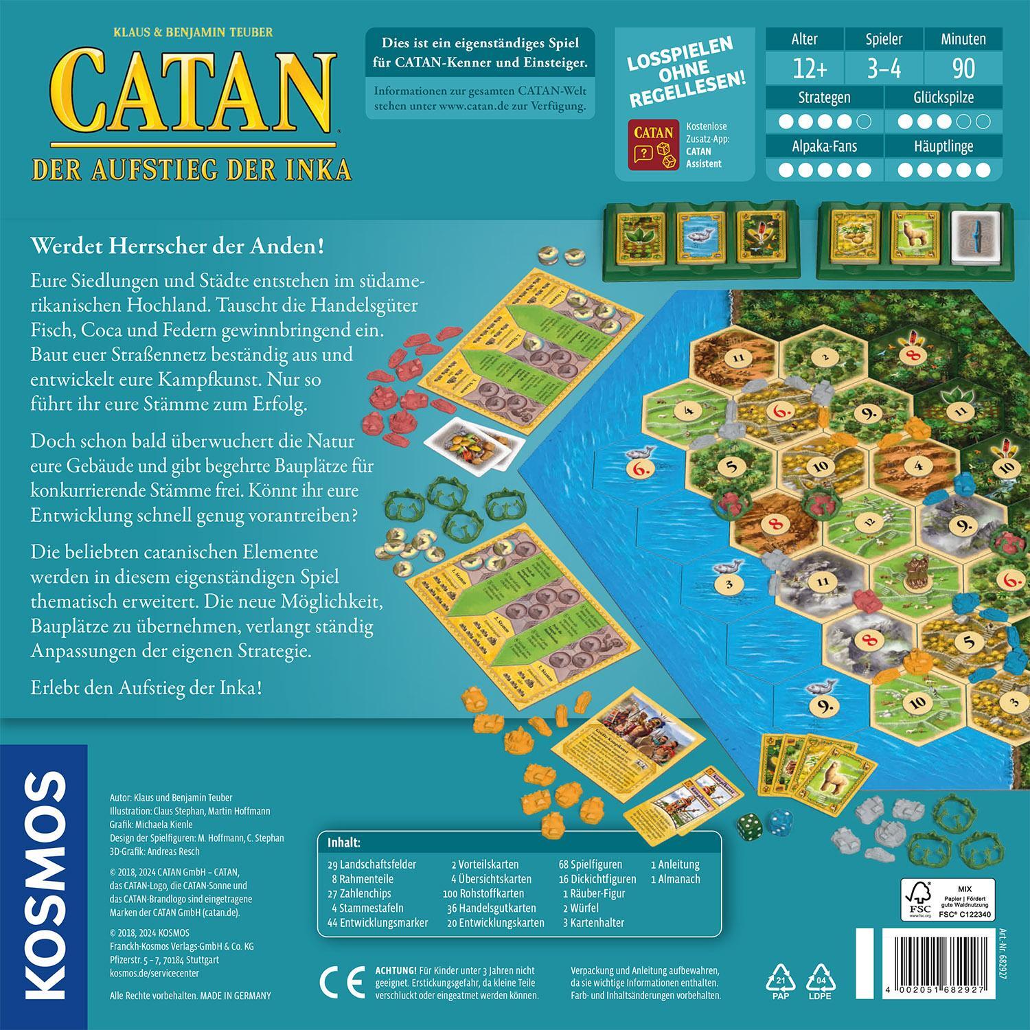 Bild: 4002051682927 | CATAN - Der Aufstieg der Inka | Spiel | Klaus Teuber | Spiel | 682927