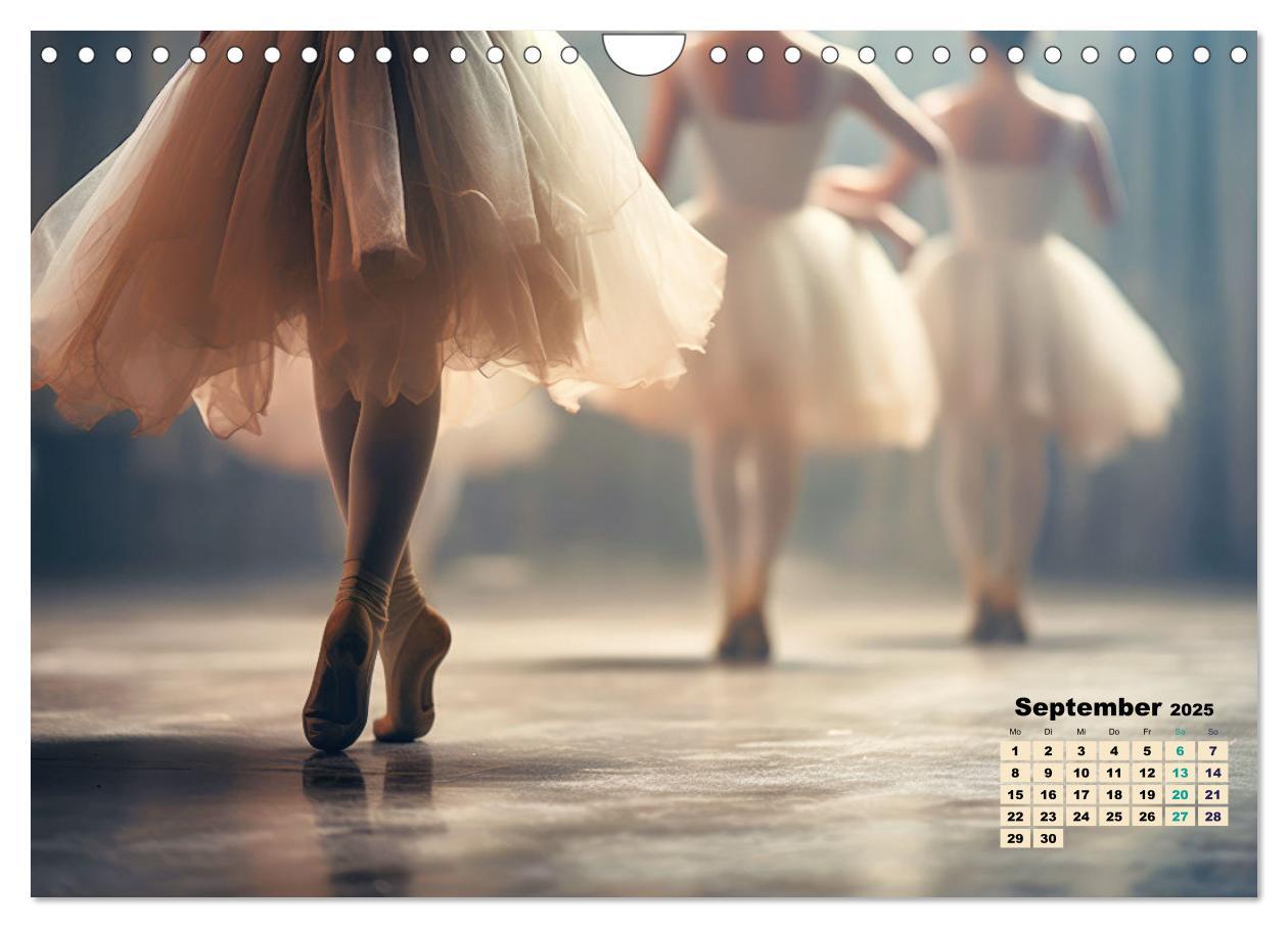 Bild: 9783457184042 | BALLETT - ein Hauch Magie (Wandkalender 2025 DIN A4 quer), CALVENDO...