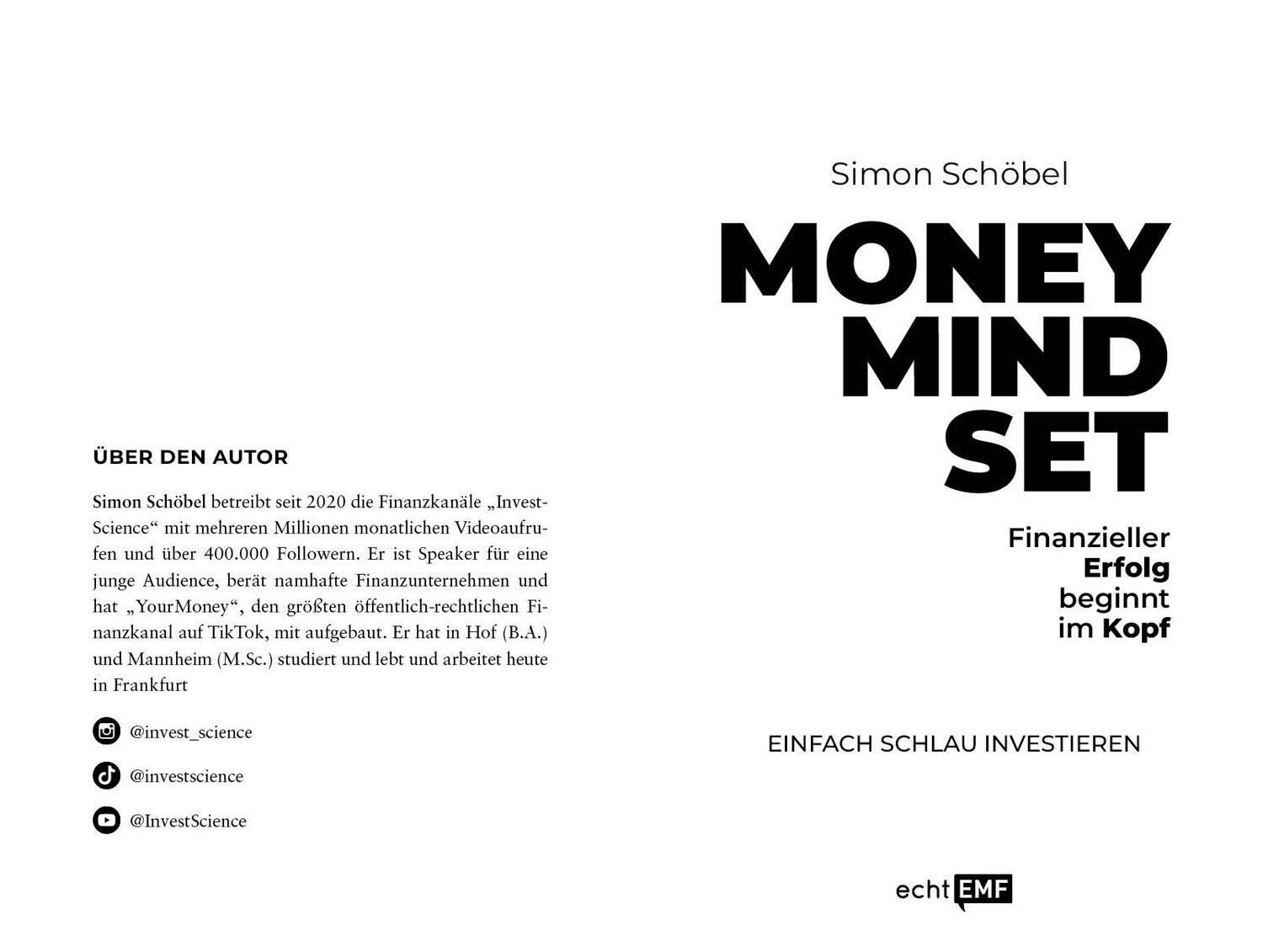 Bild: 9783745924268 | Money Mindset - Finanzieller Erfolg beginnt im Kopf | Simon Schöbel