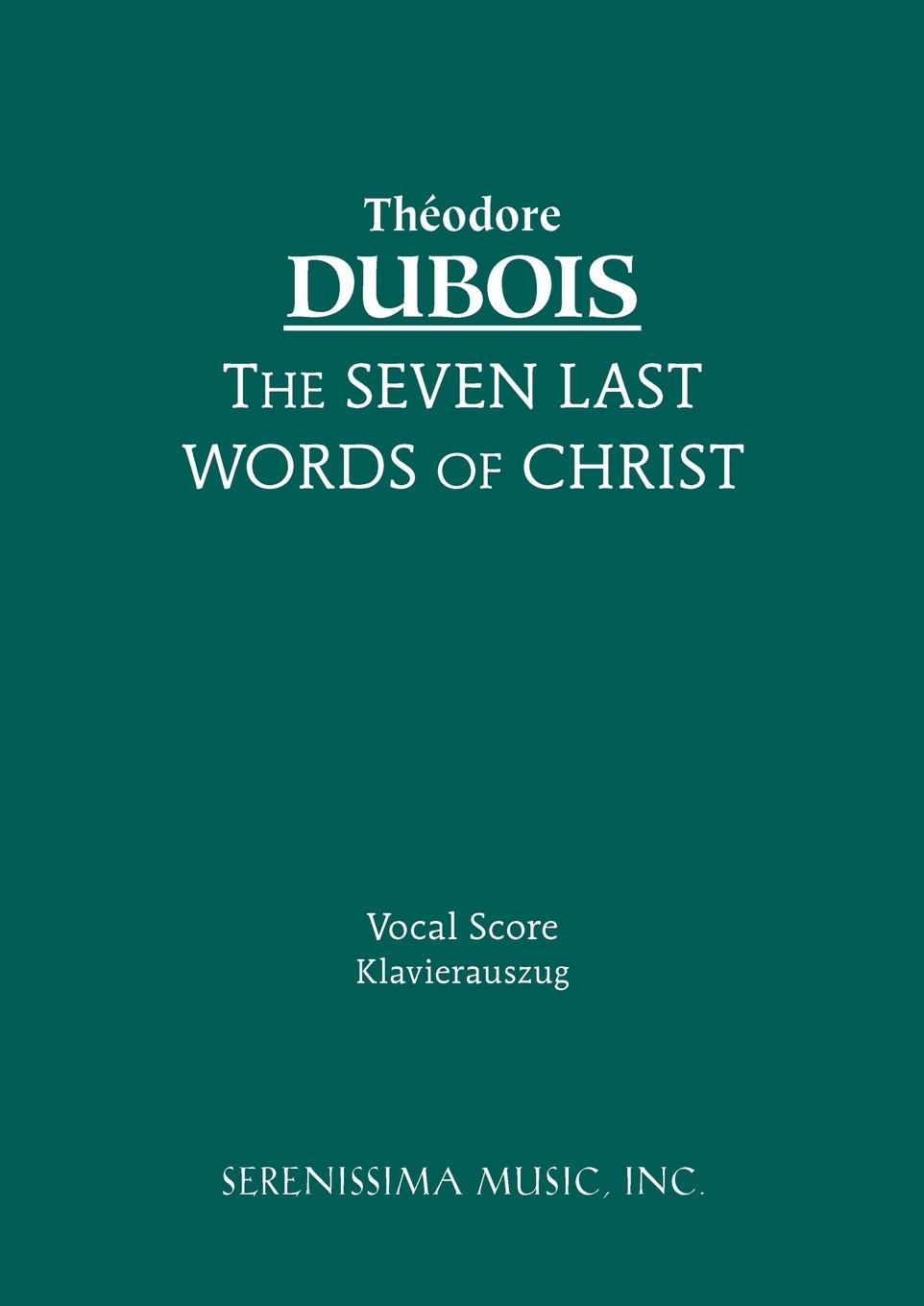 Cover: 9781932419849 | The Seven Last Words of Christ | Vocal score | Taschenbuch | Englisch