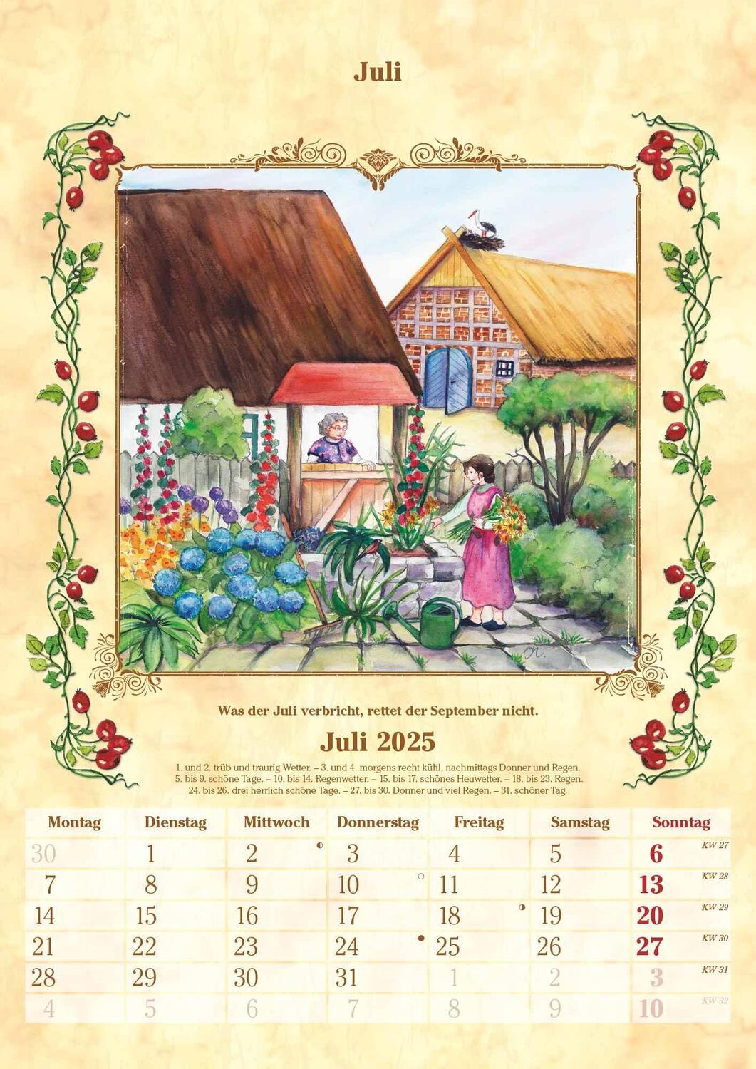 Bild: 4251732342043 | Bauernkalender 2025 - Bildkalender A3 (29,7x42 cm) - mit Feiertagen...