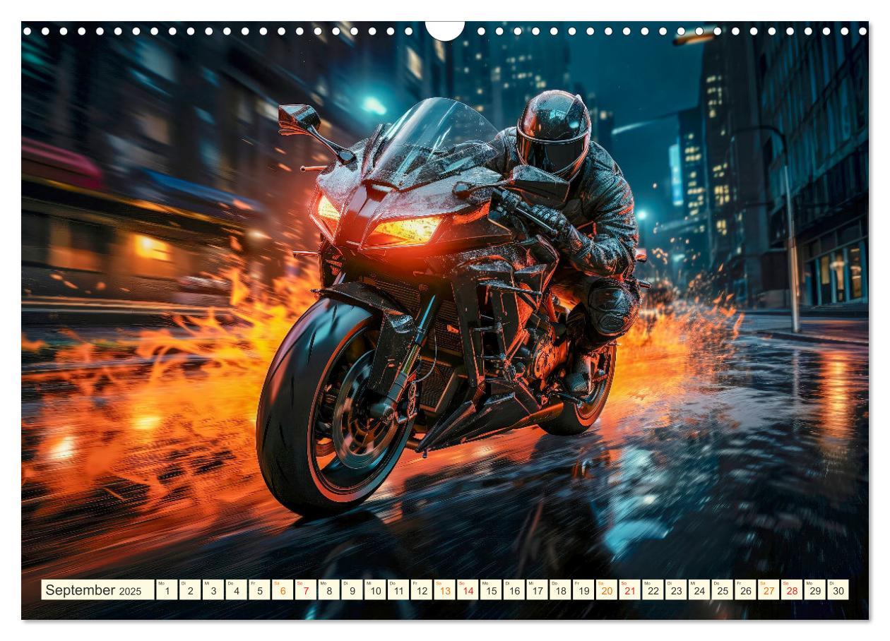 Bild: 9783383891717 | Motorrad Fantasien (Wandkalender 2025 DIN A3 quer), CALVENDO...