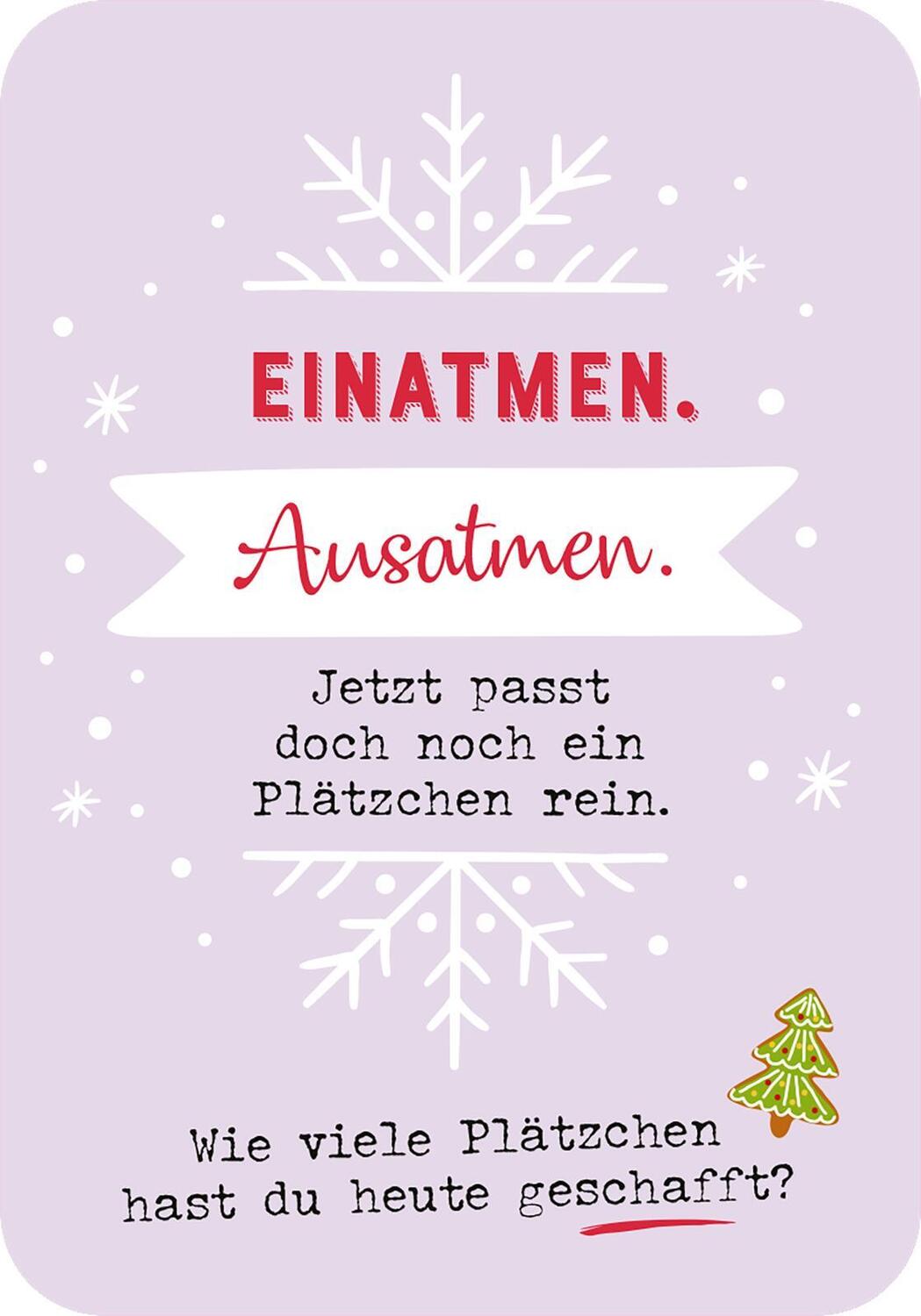 Bild: 9783845855950 | Abhängen im Advent | Die 24-Tage-Entspannungs-Challenge | Taschenbuch