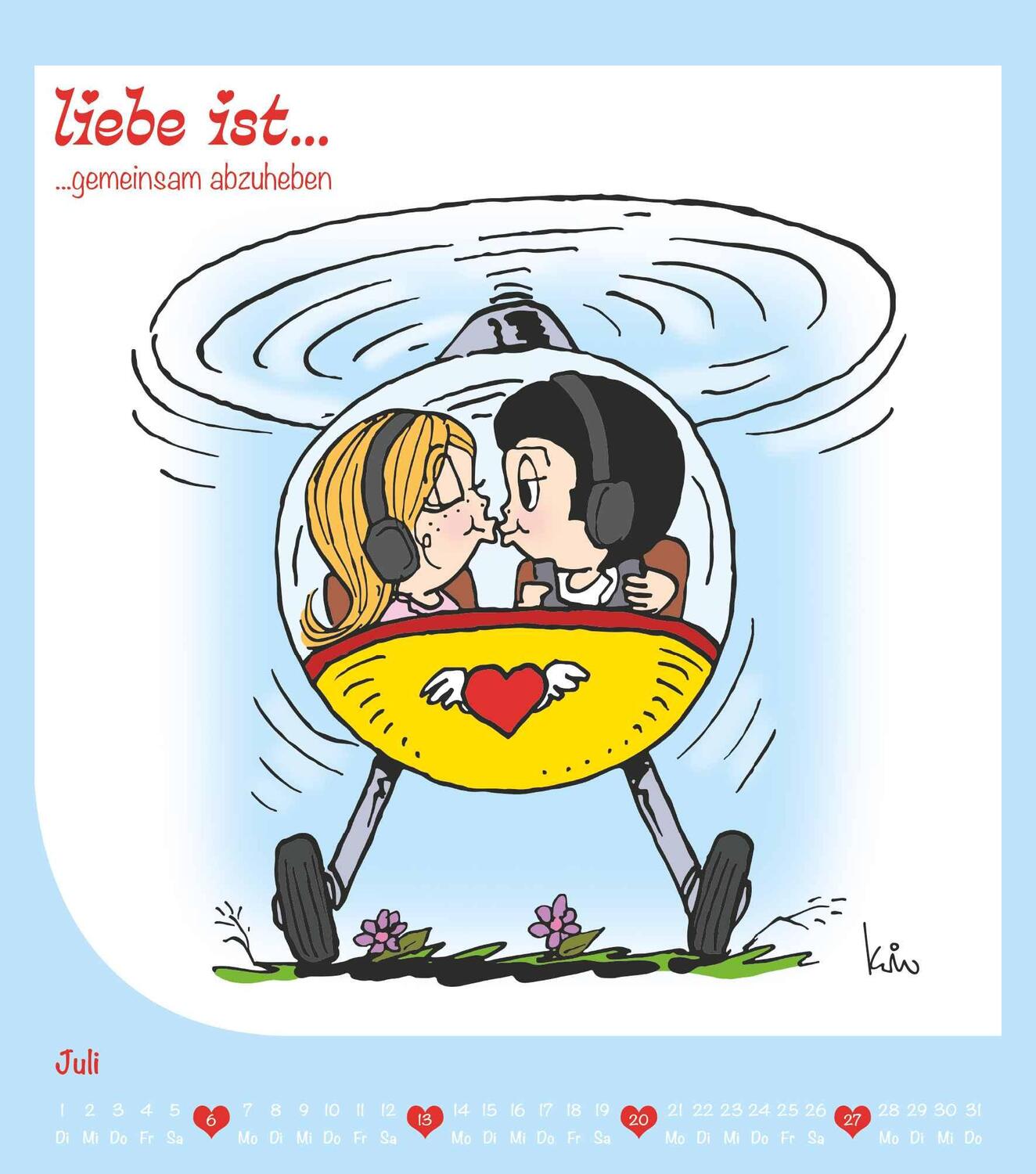 Bild: 4251732340575 | Liebe ist... 2025 - Wand-Kalender - 30x34 - Illustrationen - Paar