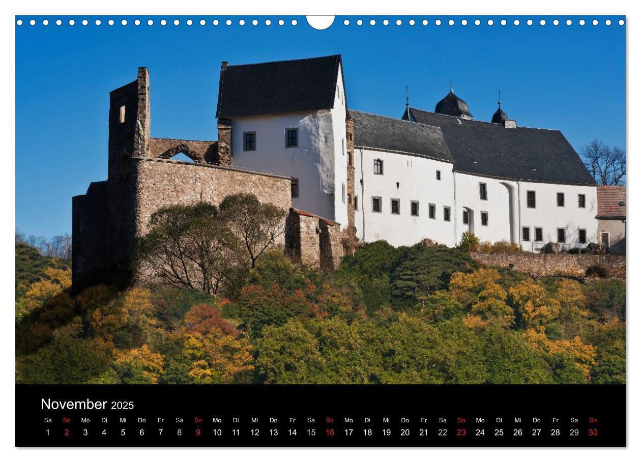 Bild: 9783435829675 | Sächsische Burgen und Schlösser (Wandkalender 2025 DIN A3 quer),...