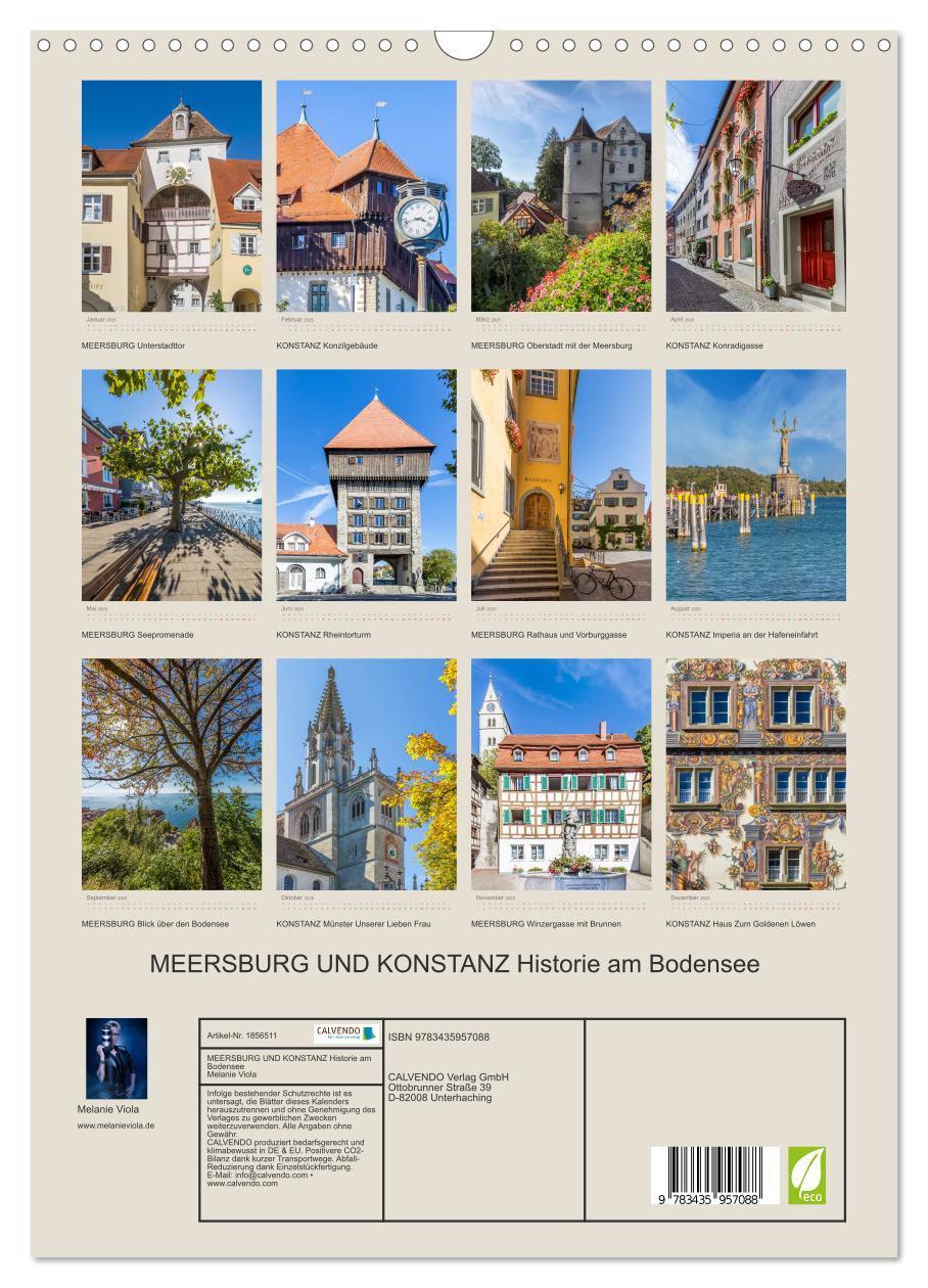 Bild: 9783435957088 | MEERSBURG UND KONSTANZ Historie am Bodensee (Wandkalender 2025 DIN...