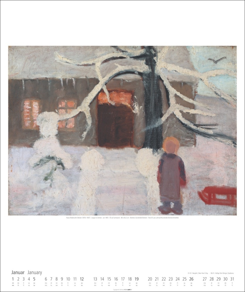 Bild: 9783839901403 | Paula Modersohn-Becker Kalender 2025 | Paula Modersohn-Becker | 14 S.