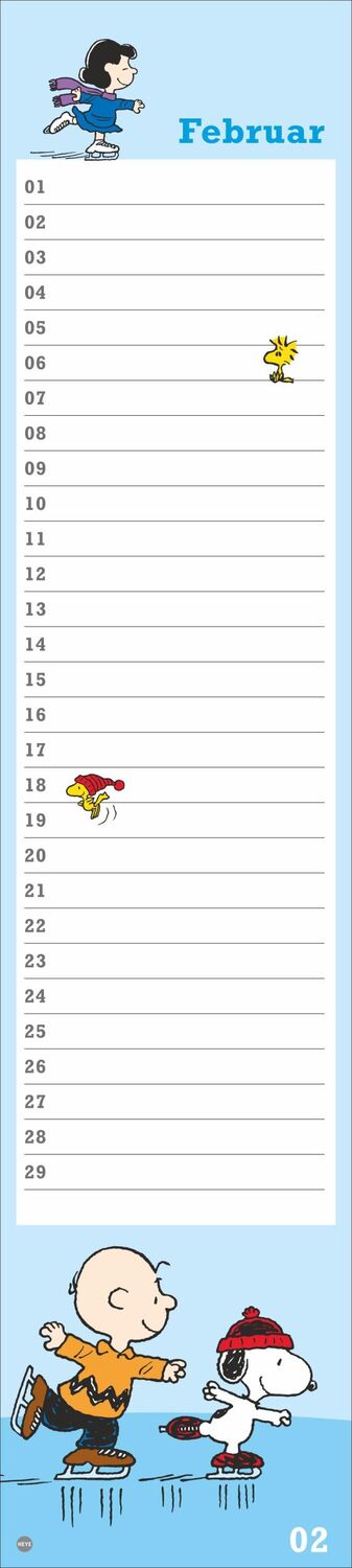 Bild: 9783756408924 | Peanuts Geburtstagskalender Langplaner | Kalender | Spiralbindung