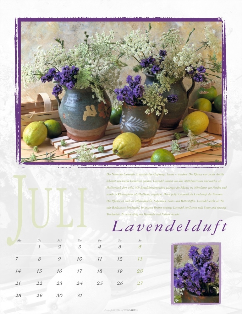 Bild: 9783839901373 | Duftkalender 2025 | Rita Bellmann | Kalender | Spiralbindung | 14 S.