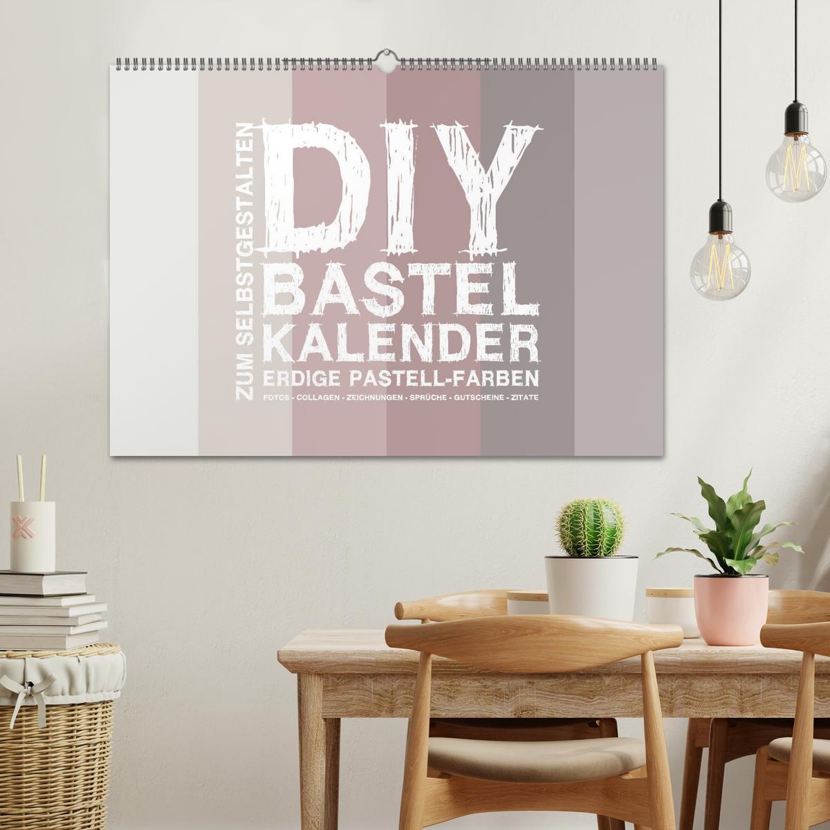 Bild: 9783435211067 | DIY Bastel-Kalender -Erdige Pastell Farben- Zum Selbstgestalten...