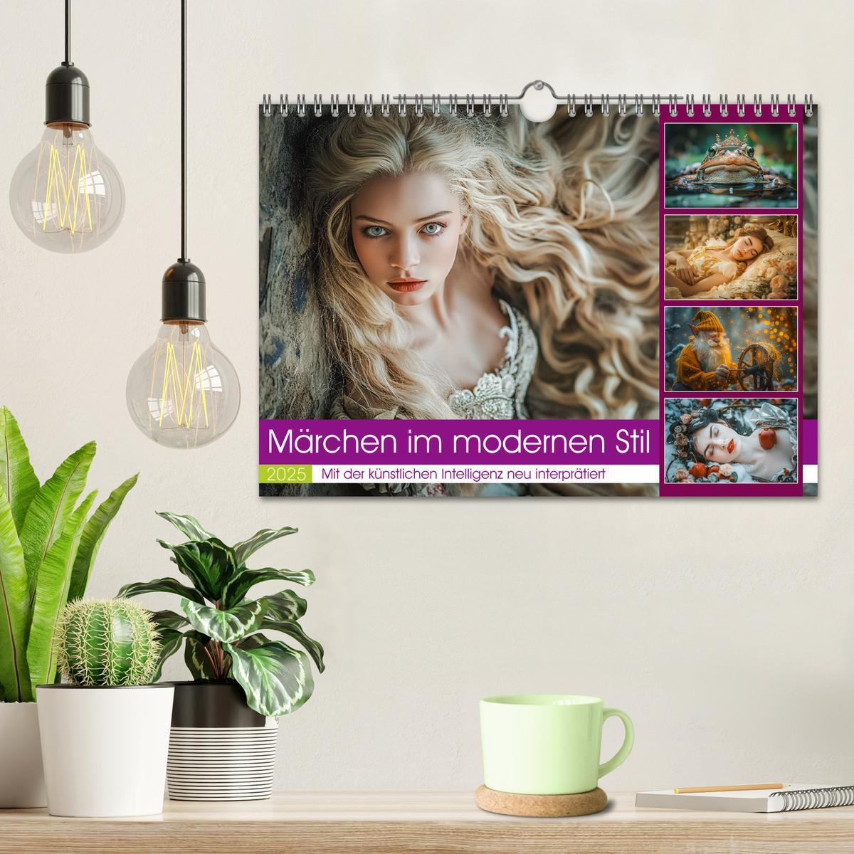 Bild: 9783457182833 | Märchen im modernen Stil (Wandkalender 2025 DIN A4 quer), CALVENDO...