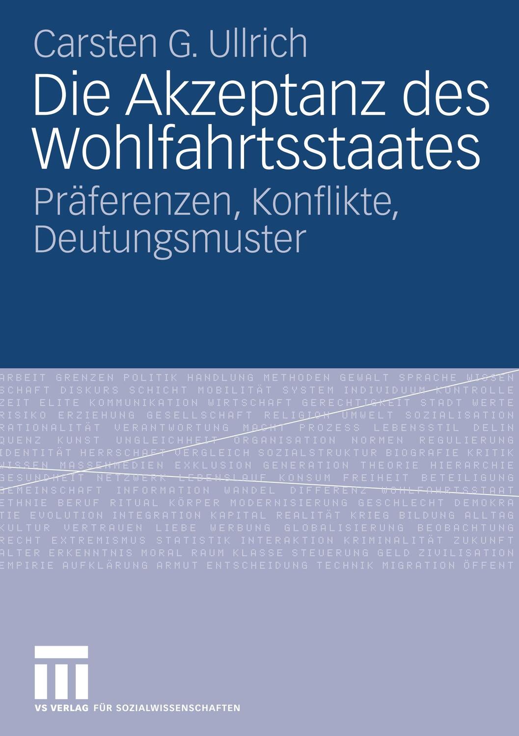 Cover: 9783531157023 | Die Akzeptanz des Wohlfahrtsstaates | Carsten Ullrich | Taschenbuch