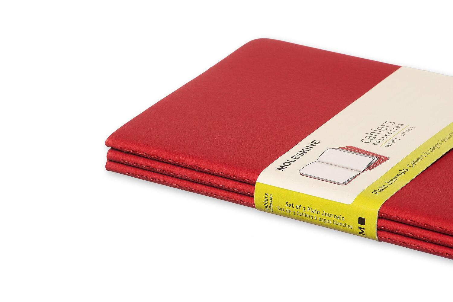 Bild: 9788862931038 | Moleskine Cahier Pocket Plain Red Cover L. 3er Pack | Taschenbuch