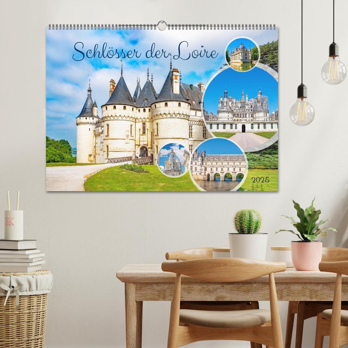 Bild: 9783383826559 | Schlösser der Loire (Wandkalender 2025 DIN A2 quer), CALVENDO...